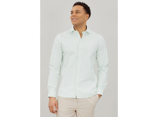 Jurgen LS Shirt Light green L Cotton stretch LS shirt 